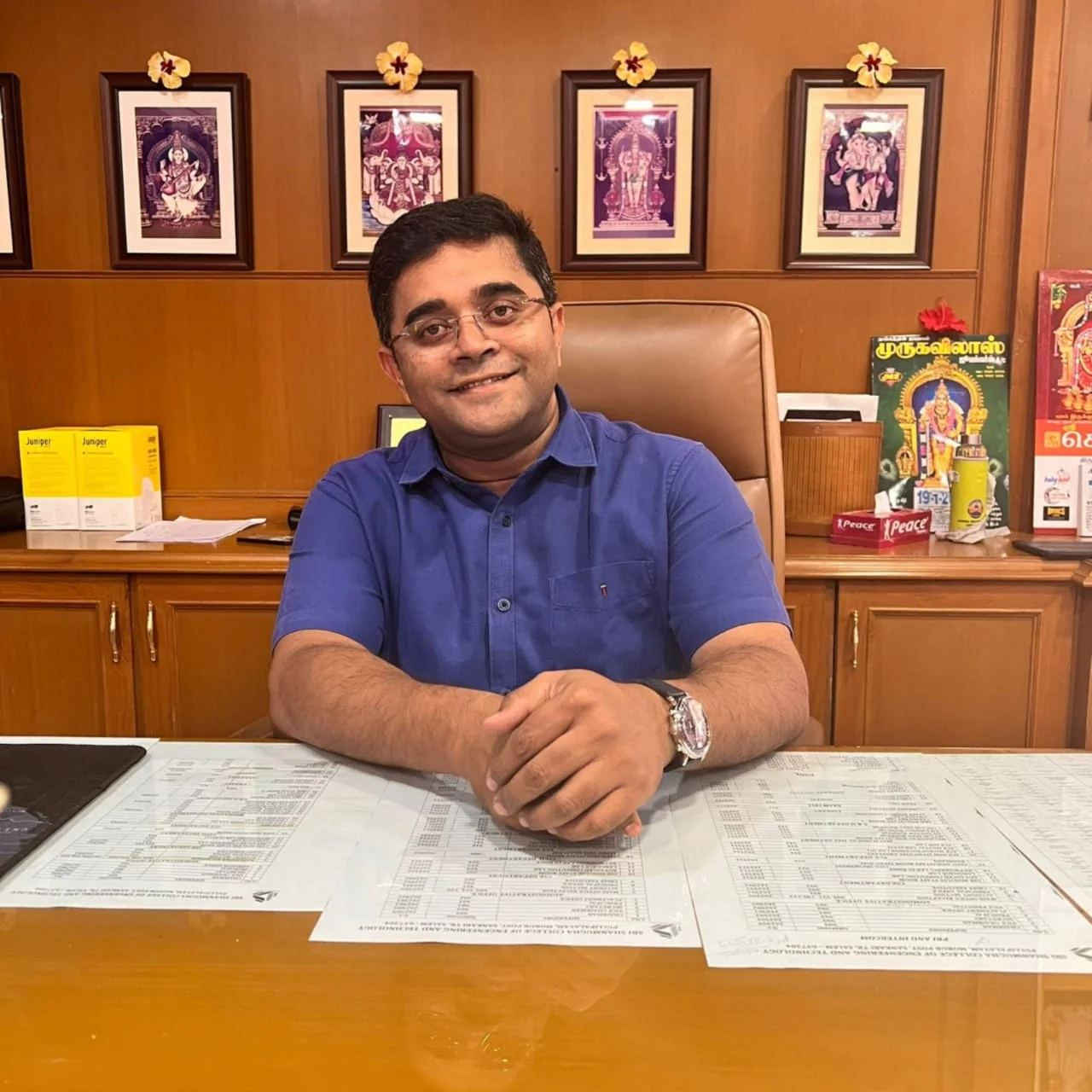 Executive Director with faculty members